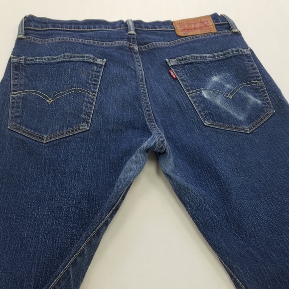Levi's 502 Raw Hem (No From Manufacturer) Distressed  Regular Taper Jeans - Picture 12 of 15